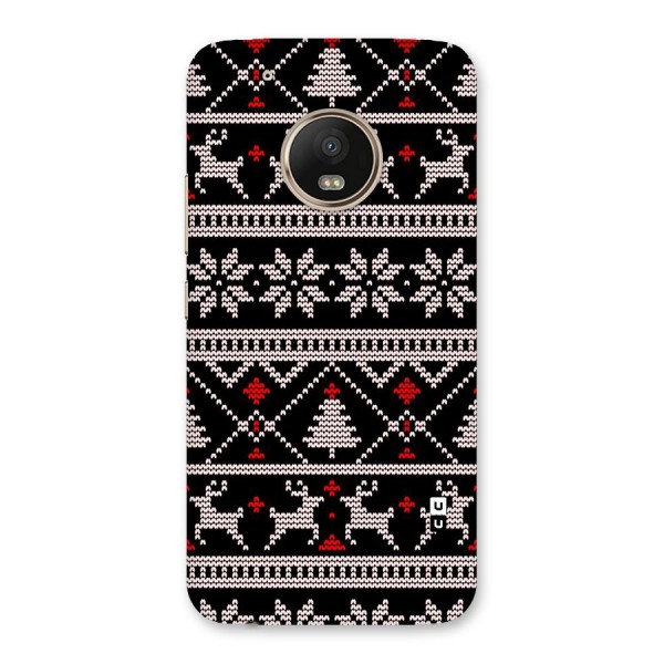 Christmas Seamless Aztec Pattern Back Case for Moto G5 Plus