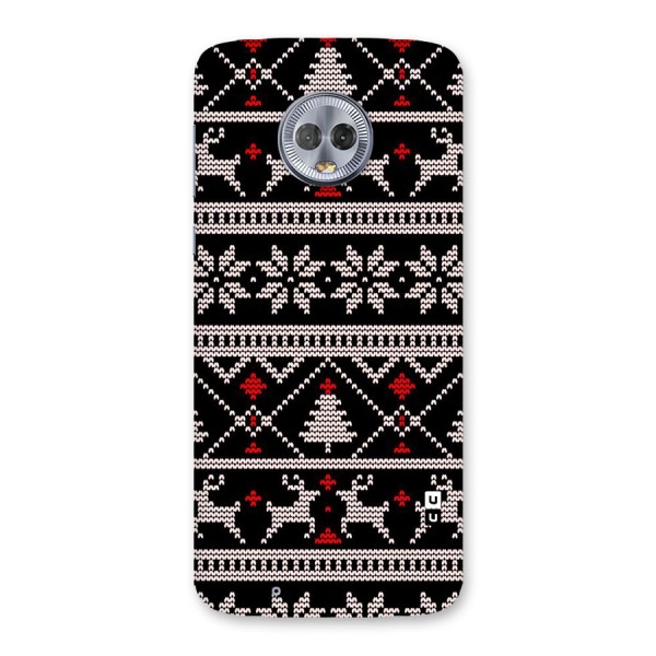 Christmas Seamless Aztec Pattern Back Case for Moto G6