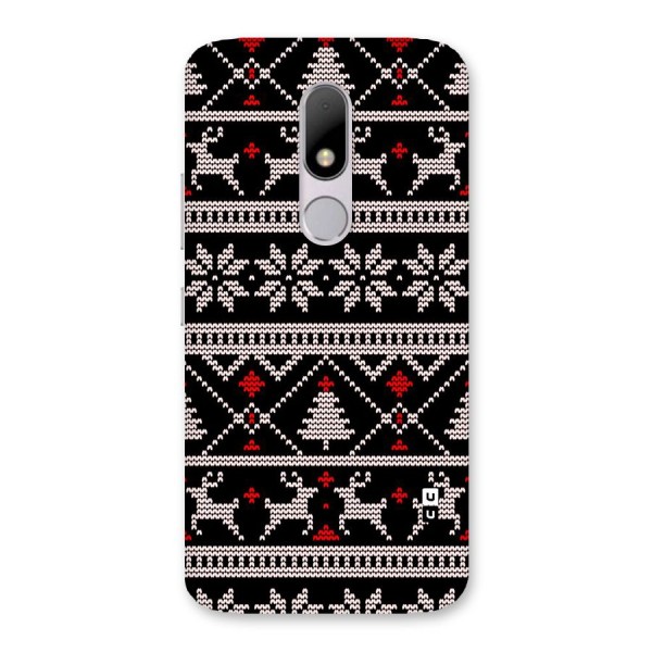 Christmas Seamless Aztec Pattern Back Case for Moto M