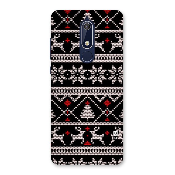 Christmas Seamless Aztec Pattern Back Case for Nokia 5.1