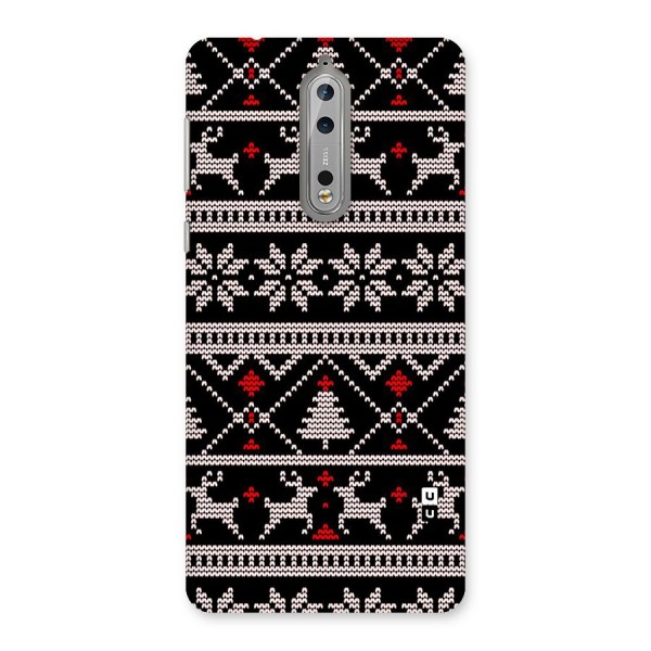 Christmas Seamless Aztec Pattern Back Case for Nokia 8