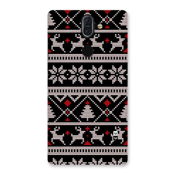 Christmas Seamless Aztec Pattern Back Case for Nokia 8 Sirocco