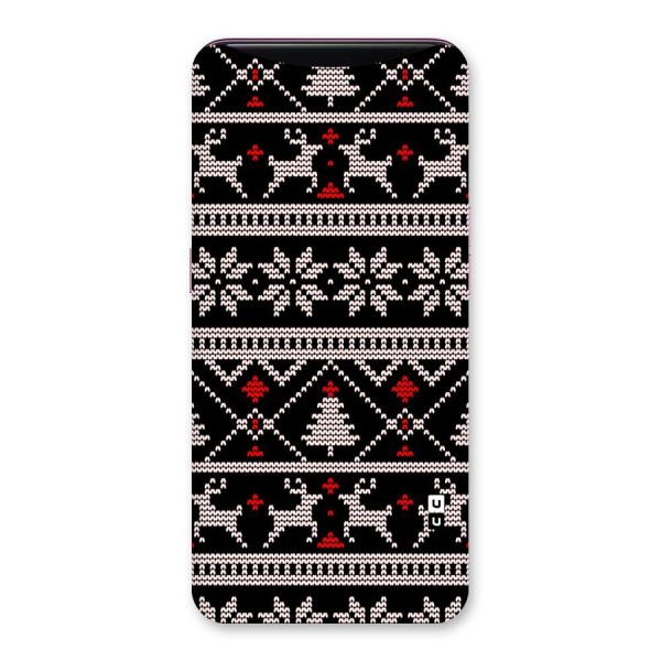 Christmas Seamless Aztec Pattern Back Case for Oppo Find X