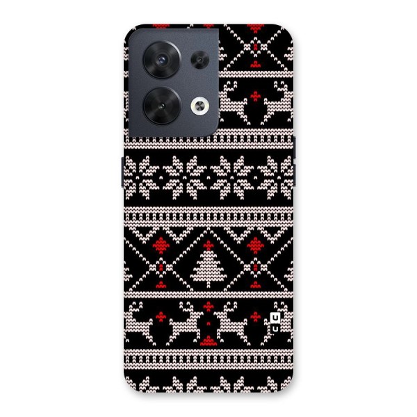 Christmas Seamless Aztec Pattern Back Case for Oppo Reno8 5G