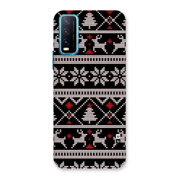 Christmas Seamless Aztec Pattern Back Case for Vivo Y12s