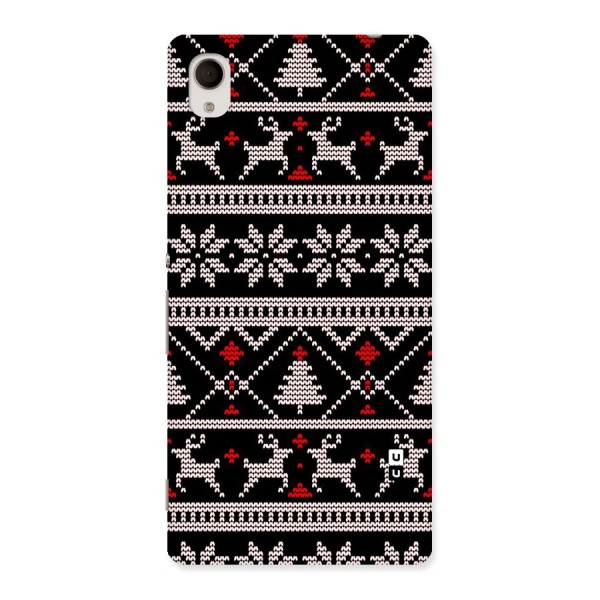 Christmas Seamless Aztec Pattern Back Case for Xperia M4