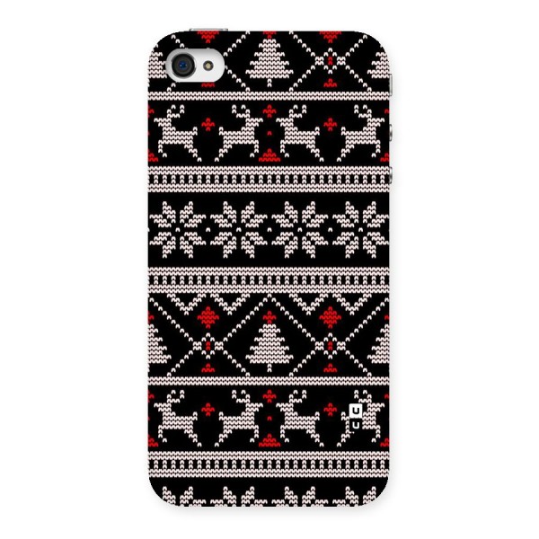 Christmas Seamless Aztec Pattern Back Case for iPhone 4 4s