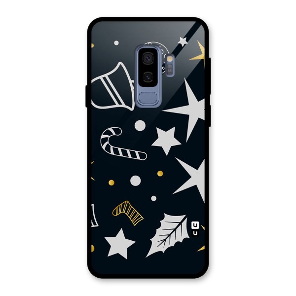 Christmas Special Pattern Glass Back Case for Galaxy S9 Plus