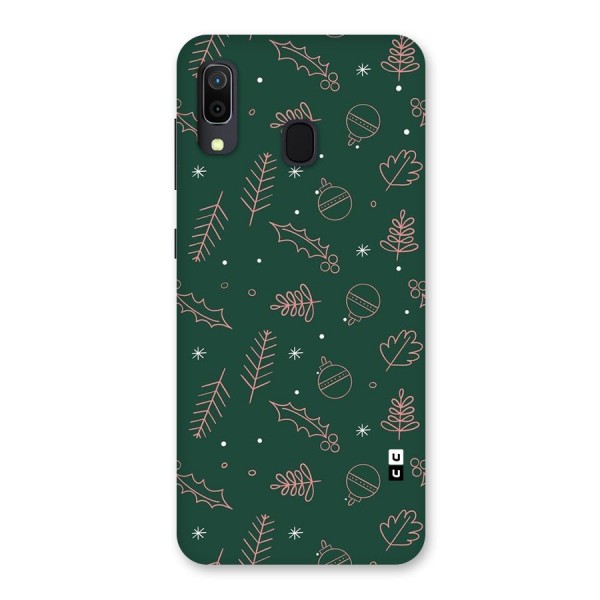 Christmas Vibes Leaves Back Case for Galaxy A30