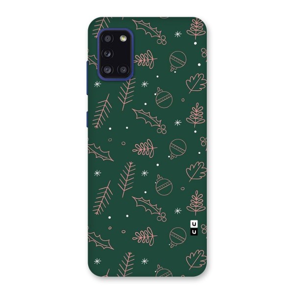 Christmas Vibes Leaves Back Case for Galaxy A31