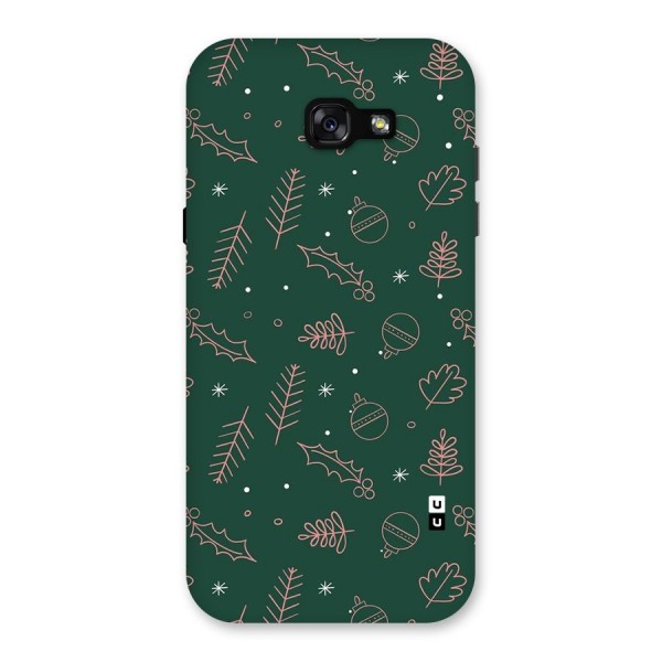 Christmas Vibes Leaves Back Case for Galaxy A7 (2017)