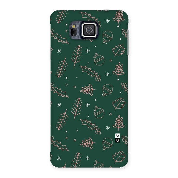 Christmas Vibes Leaves Back Case for Galaxy Alpha