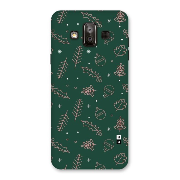 Christmas Vibes Leaves Back Case for Galaxy J7 Duo