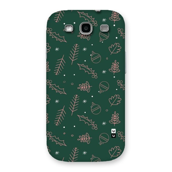 Christmas Vibes Leaves Back Case for Galaxy S3 Neo