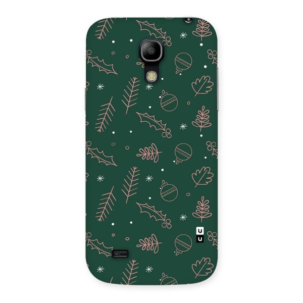 Christmas Vibes Leaves Back Case for Galaxy S4 Mini