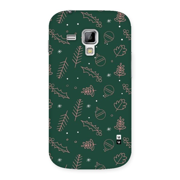 Christmas Vibes Leaves Back Case for Galaxy S Duos