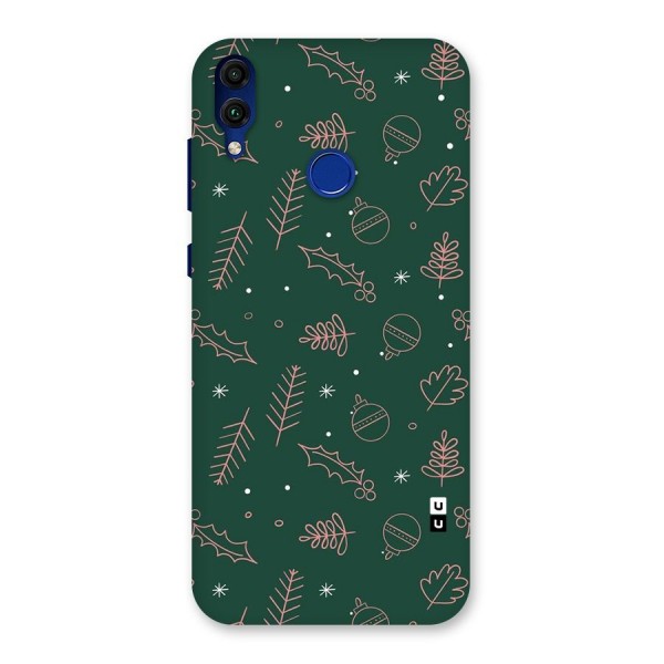 Christmas Vibes Leaves Back Case for Honor 8C