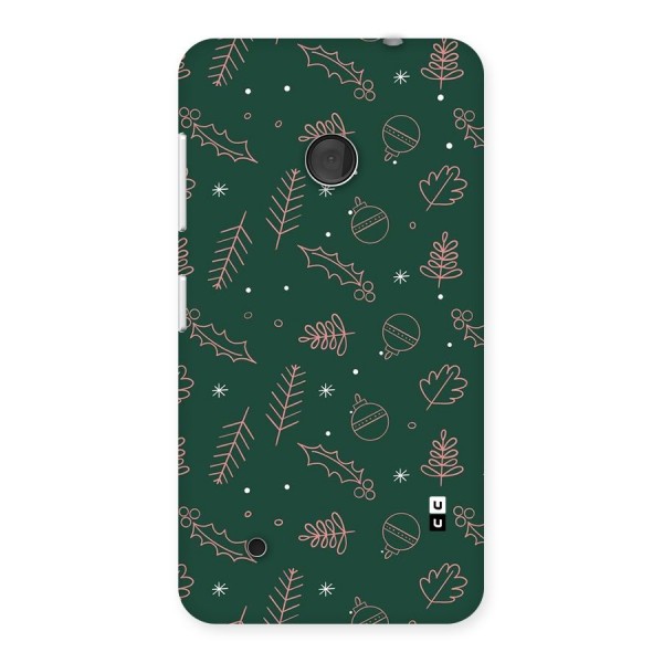 Christmas Vibes Leaves Back Case for Lumia 530