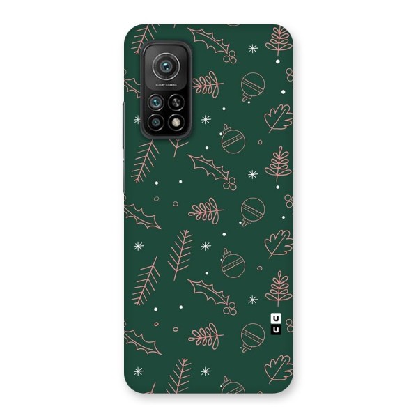 Christmas Vibes Leaves Back Case for Mi 10T Pro 5G