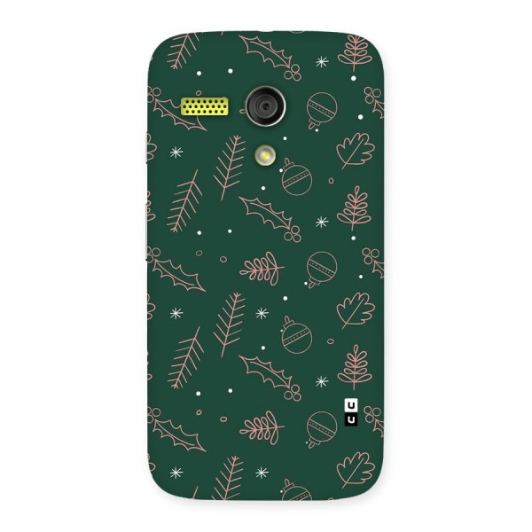 Christmas Vibes Leaves Back Case for Moto G