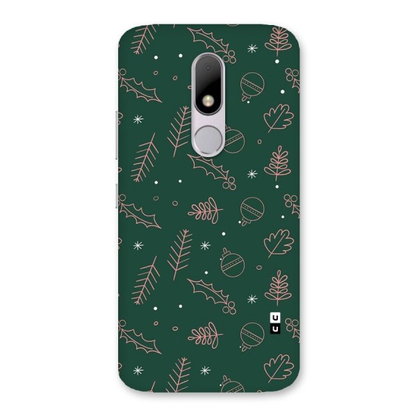 Christmas Vibes Leaves Back Case for Moto M