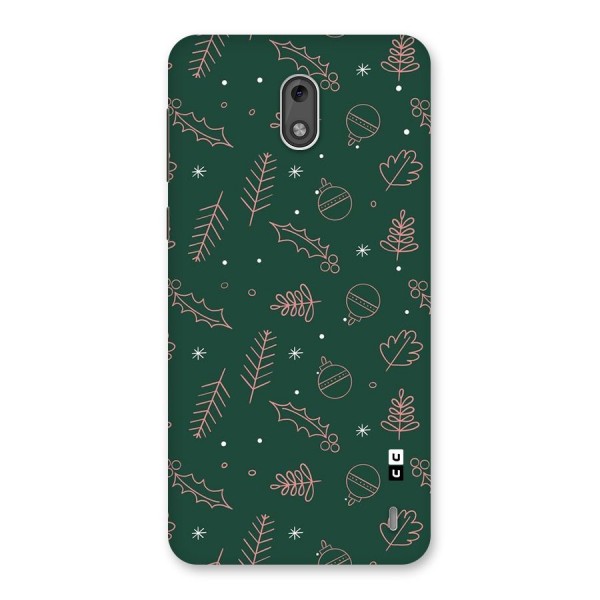 Christmas Vibes Leaves Back Case for Nokia 2