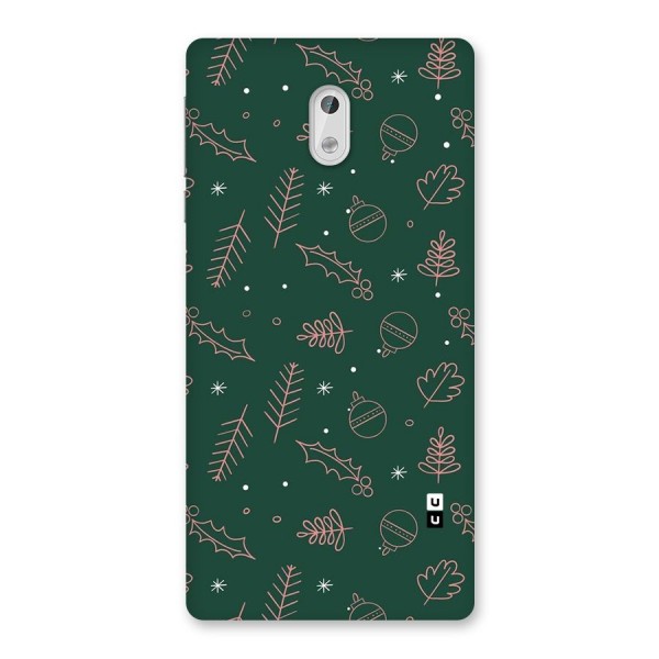 Christmas Vibes Leaves Back Case for Nokia 3