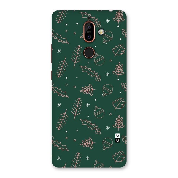 Christmas Vibes Leaves Back Case for Nokia 7 Plus