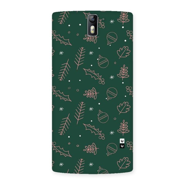 Christmas Vibes Leaves Back Case for OnePlus One