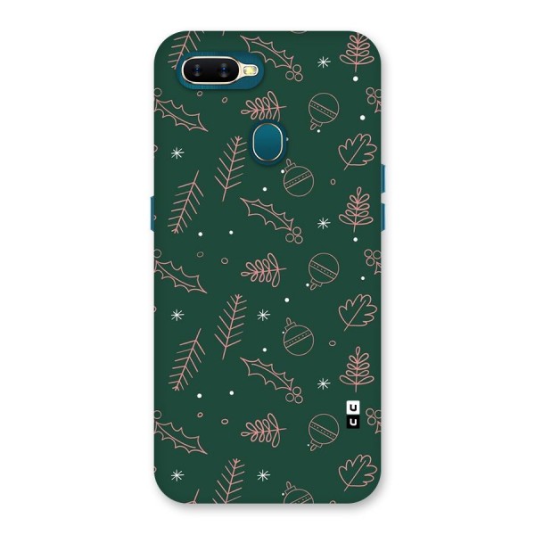 Christmas Vibes Leaves Back Case for Oppo A12