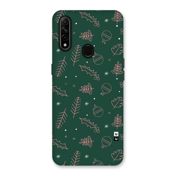 Christmas Vibes Leaves Back Case for Oppo A31