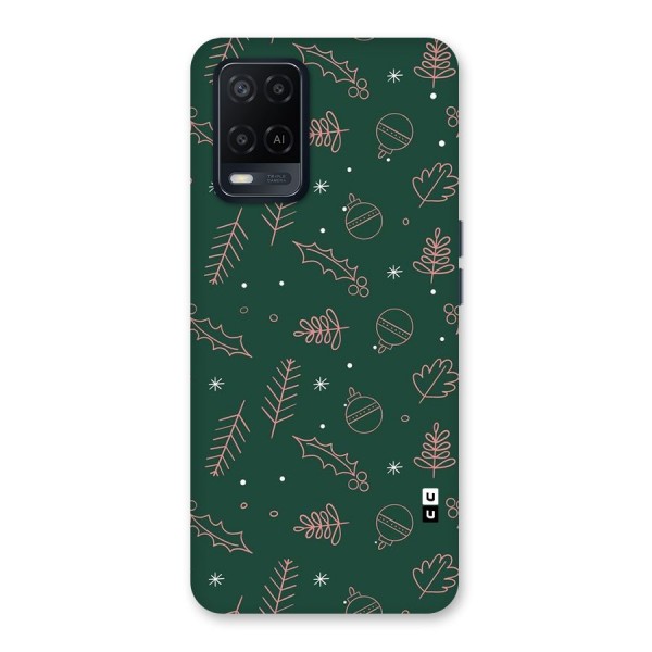 Christmas Vibes Leaves Back Case for Oppo A54