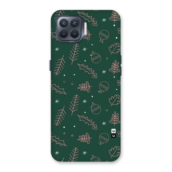 Christmas Vibes Leaves Back Case for Oppo F17 Pro