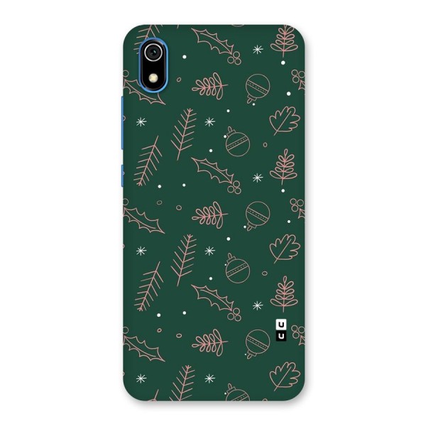 Christmas Vibes Leaves Back Case for Redmi 7A