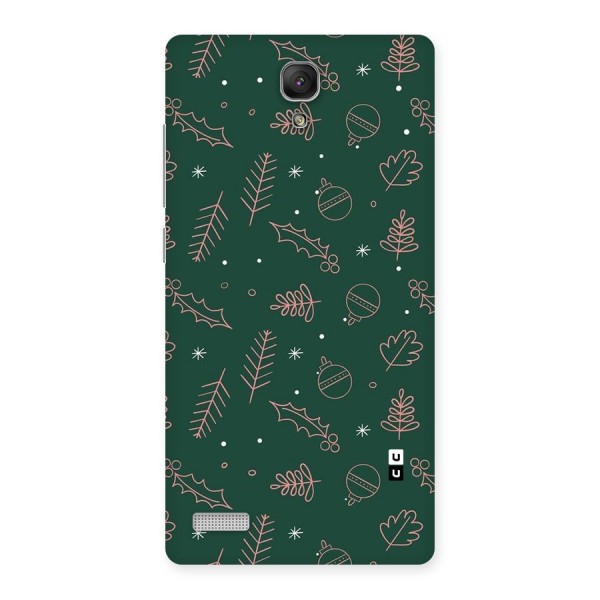 Christmas Vibes Leaves Back Case for Redmi Note