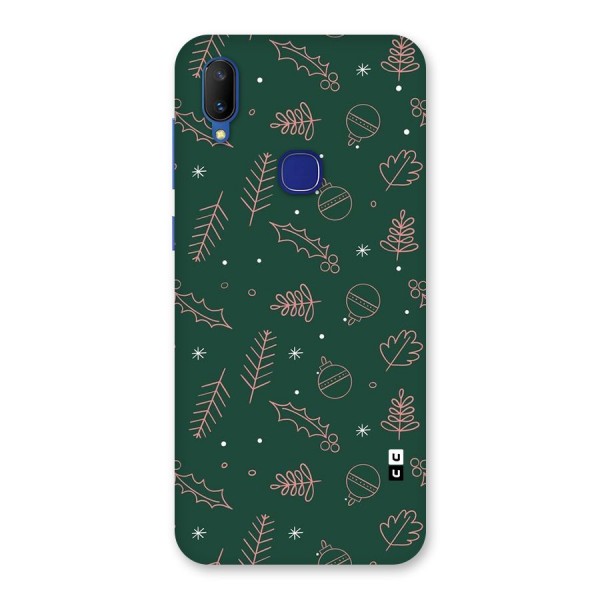 Christmas Vibes Leaves Back Case for Vivo V11