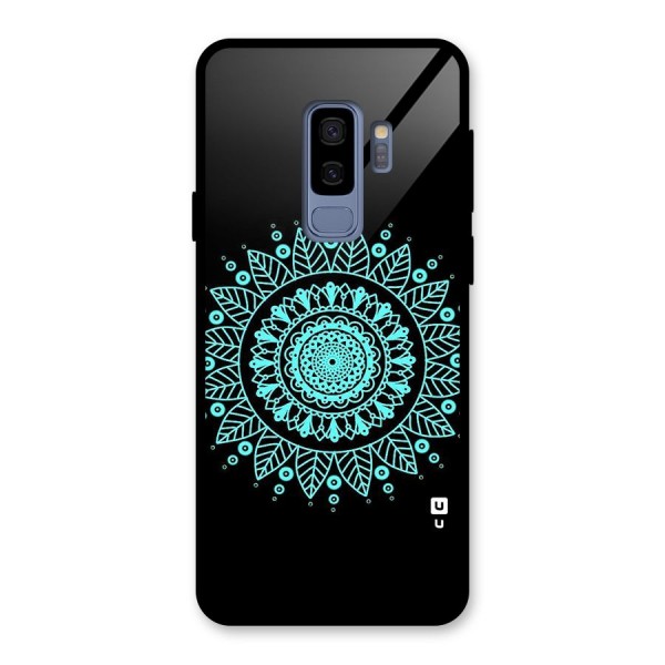 Circles Pattern Art Glass Back Case for Galaxy S9 Plus