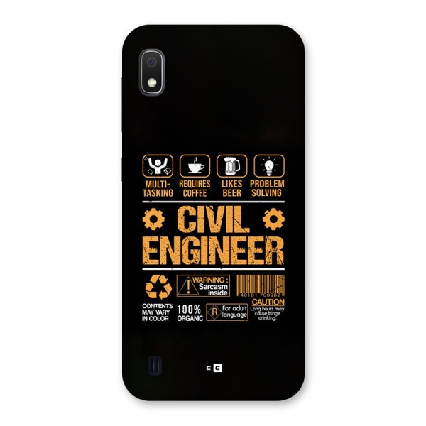 Civil Engineer Back Case for Galaxy A10