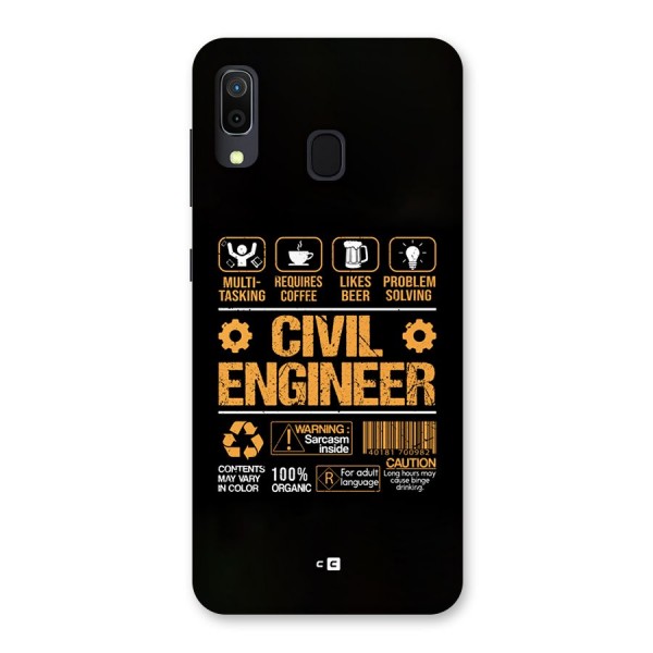 Civil Engineer Back Case for Galaxy A30