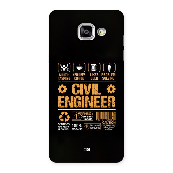 Civil Engineer Back Case for Galaxy A5 (2016)