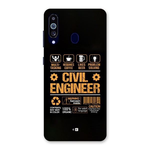 Civil Engineer Back Case for Galaxy A60