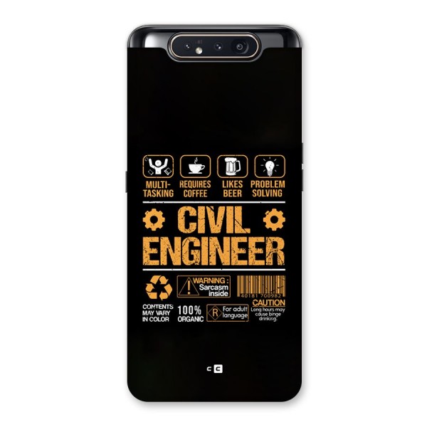 Civil Engineer Back Case for Galaxy A80