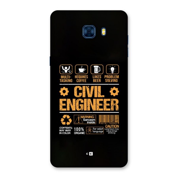 Civil Engineer Back Case for Galaxy C7 Pro