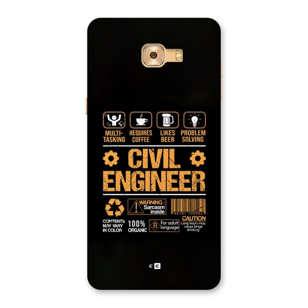 Civil Engineer Back Case for Galaxy C9 Pro