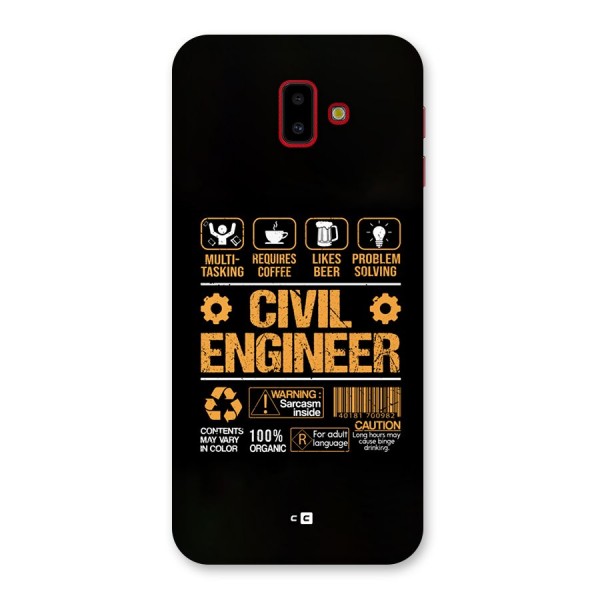 Civil Engineer Back Case for Galaxy J6 Plus