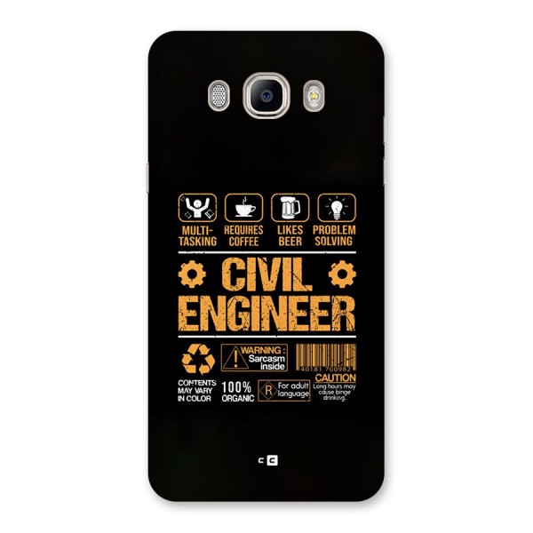 Civil Engineer Back Case for Galaxy On8