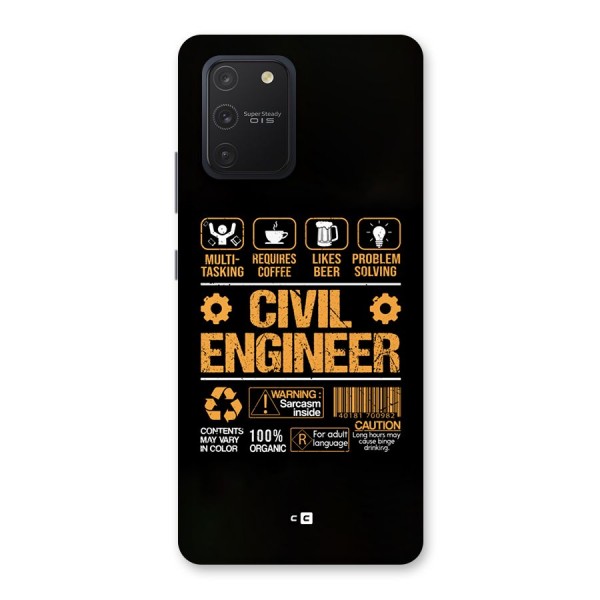 Civil Engineer Back Case for Galaxy S10 Lite