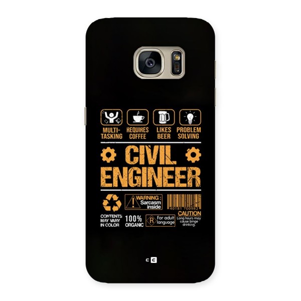 Civil Engineer Back Case for Galaxy S7