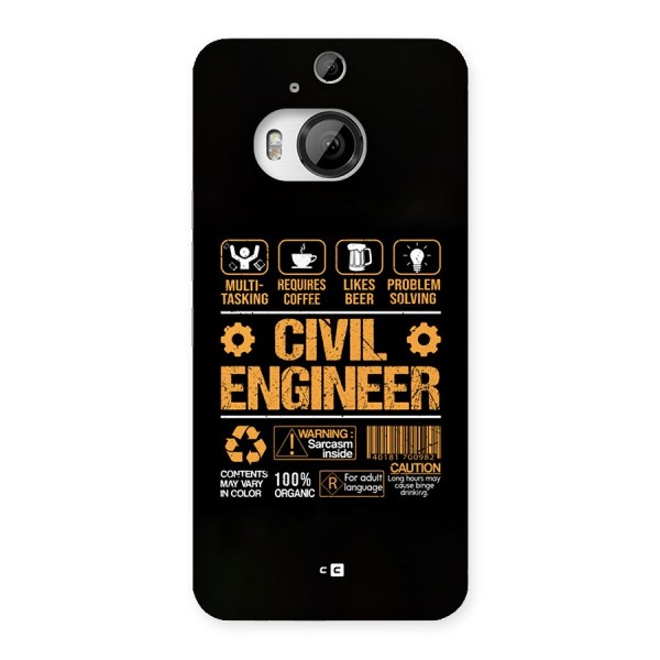 Civil Engineer Back Case for HTC One M9 Plus