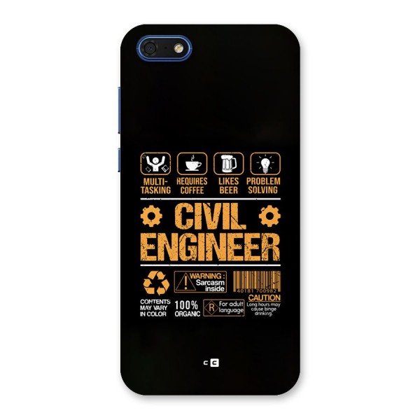 Civil Engineer Back Case for Honor 7s